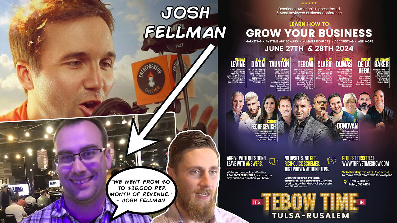 Josh Fellman Success Story | Celebrating Clay Clark's Client Josh Fellman + "We Went from $0 to $35,000 Per Month of Revenue. Clay Clark Has a Unique Ability to Speak Truth to You." - Josh Fellman (500KMSP.Com)