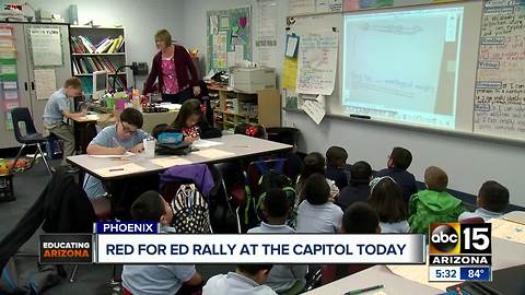 Teachers back to rallying at state capitol