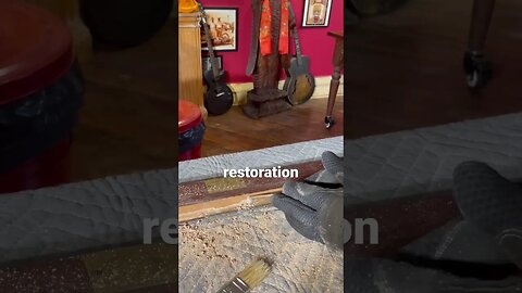 #asmr #guncabinet #1900s #restoration #chisel #texas