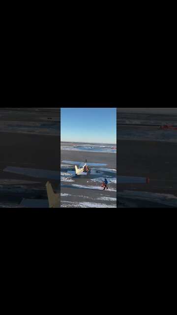 Alaskan bush pilot walking from plane