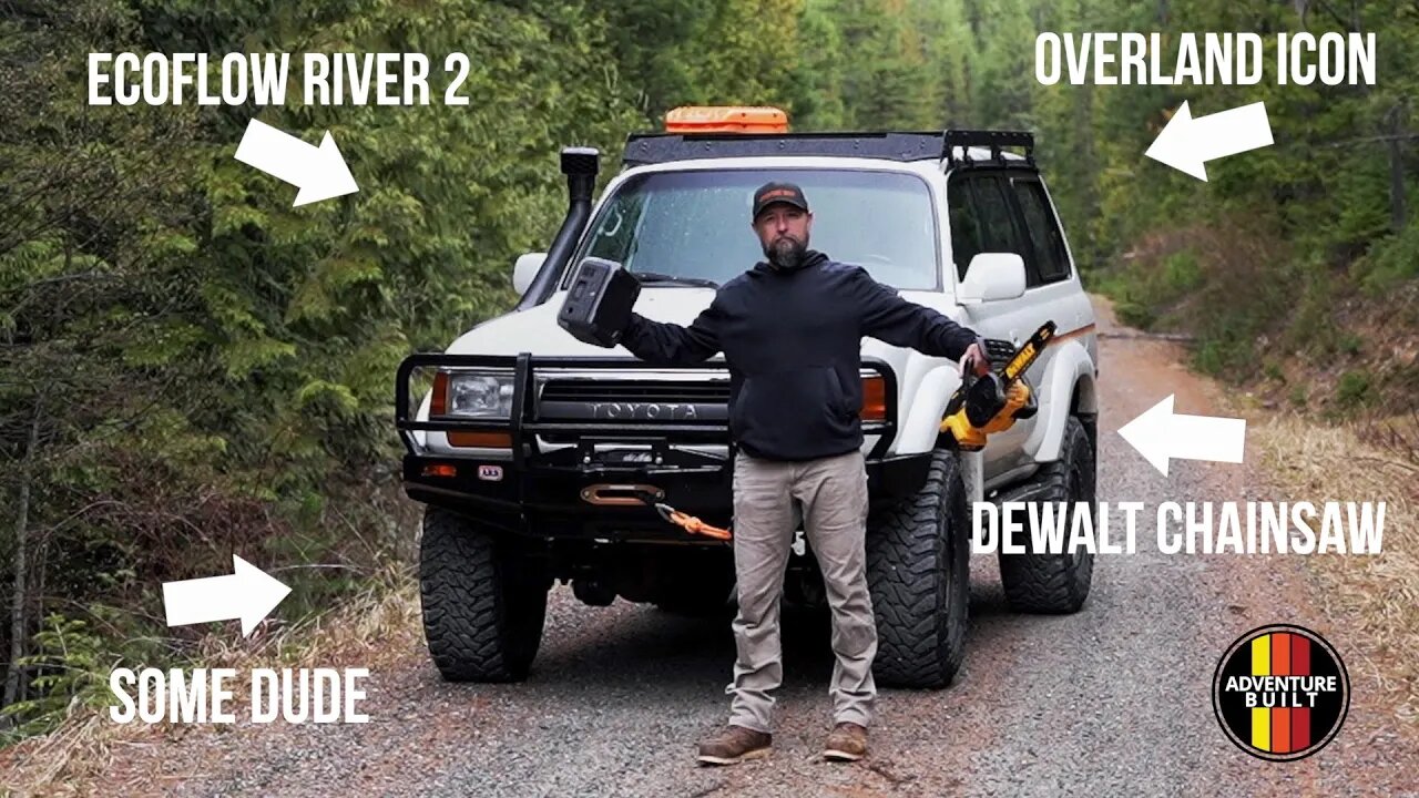 TESTING MY NEW TOYOTA LAND CRUISER OVERLAND SETUP POWERED BY ECOFLOW RIVER 2 IN MONTANA BACKCOUNTRY