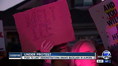 After ICE protest, Aurora proposes changes to neighborhood picketing laws