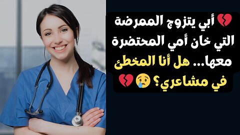 💔 أبي يتزوج الممرضة التي خان أمي المحتضرة معها... هل أنا المخطئ في مشاعري؟ 😢 💔