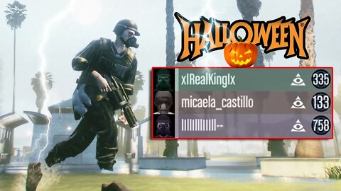 GTA 5 - TENTANDO ENFRENTAR OS PLAYERS NA SESSÃO COM ESSE CLIMA DOIDO DE HALLOWEEN!