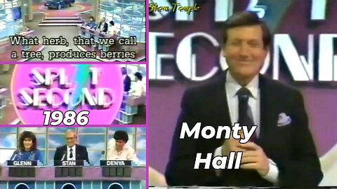 Monty Hall | Split Second (1986) | Glenn Stan Denya | Full Episode | Game Shows