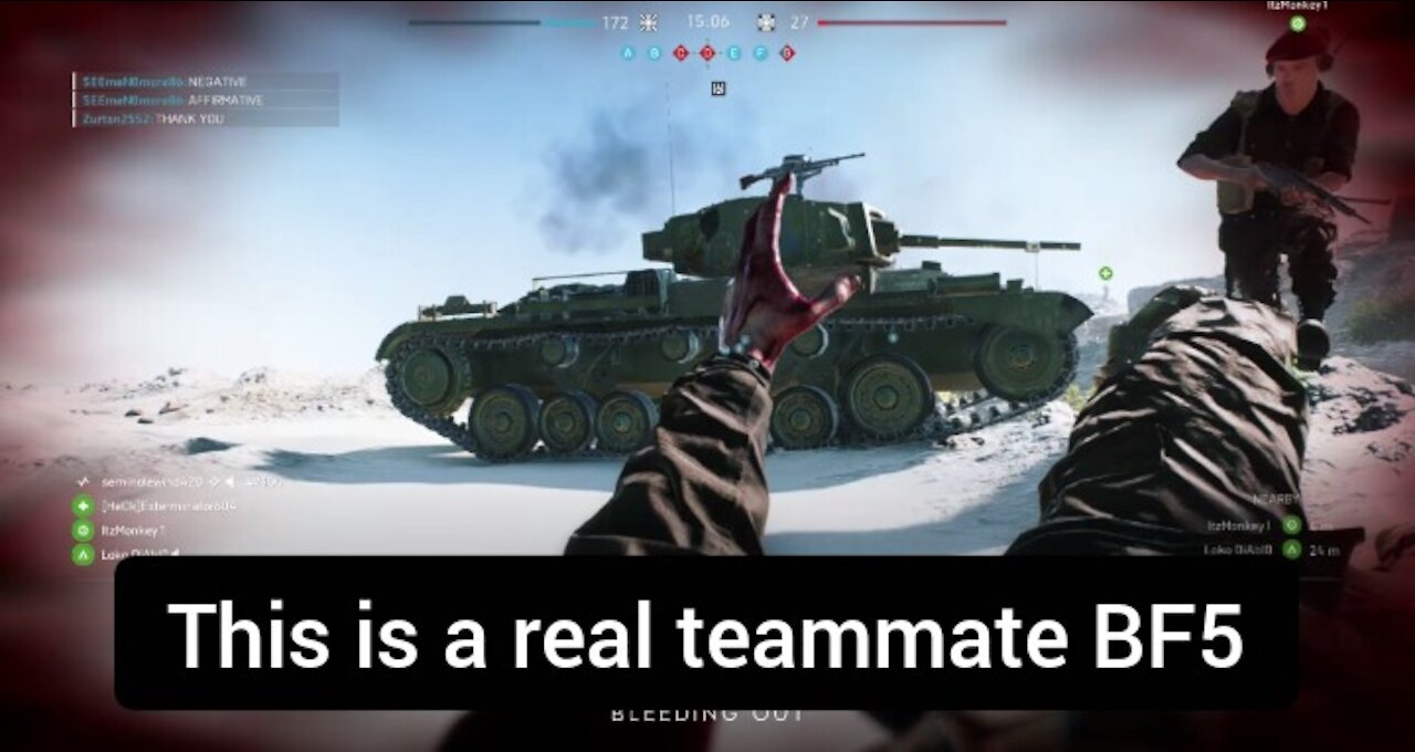 This is a real teammate — Battlefield
