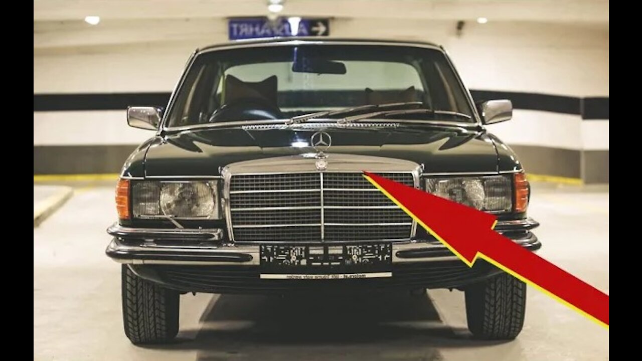 Mercedes Benz w116 - Cómo ajustar el pestillo de apertura del capó tutorial