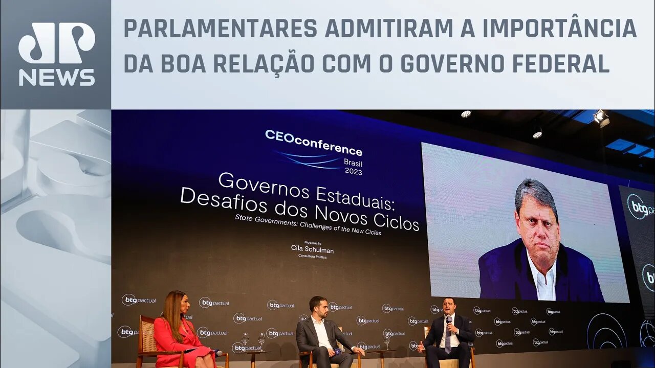 Governadores de SP, PR e RS defendem parceria público-privada; Schelp e Vilela analisam