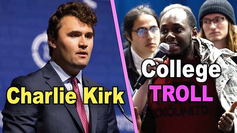 Charlie Kirk Triggers College Troll *full video*