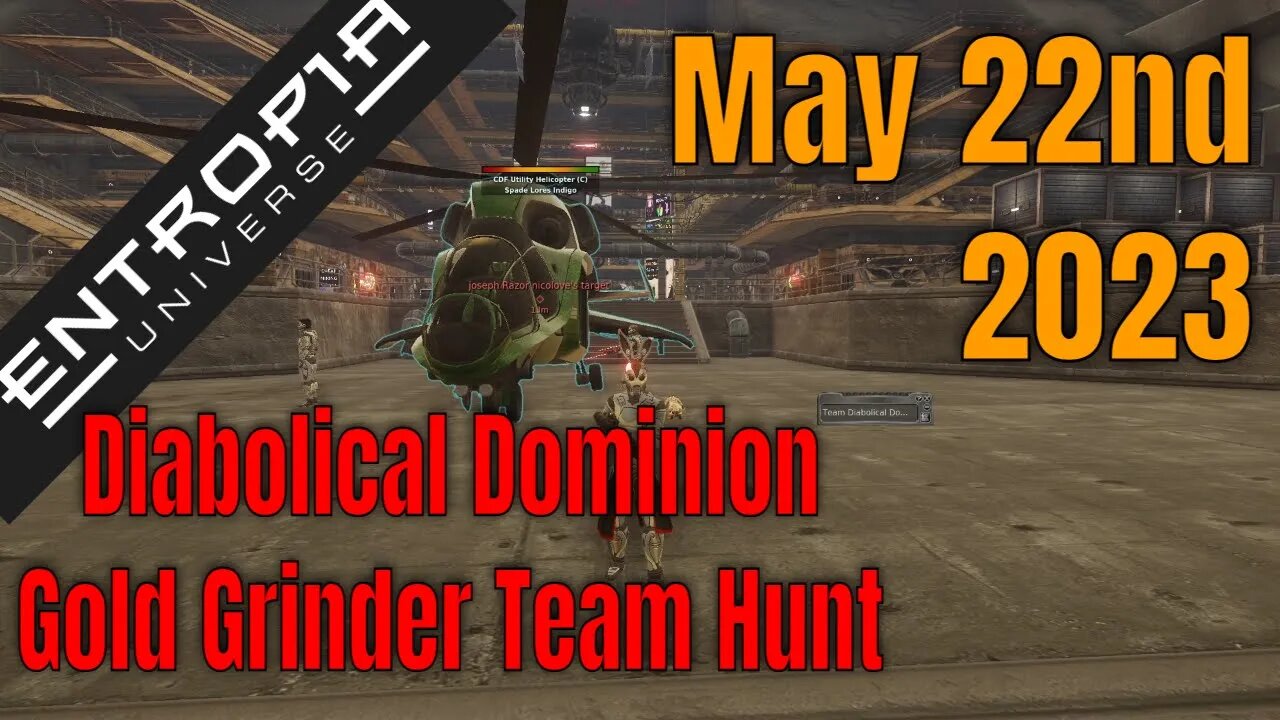 Entropia Universe Diabolical Dominion Gold Grinder Team Hunt