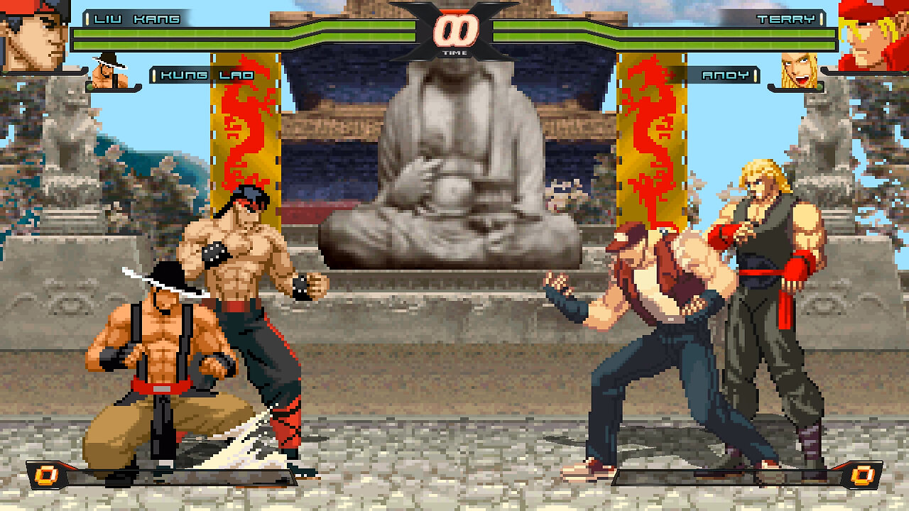 MUGEN - Liu Kang & Kung Lao vs. Terry & Andy - Download