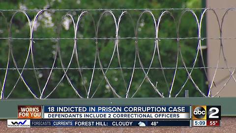 18 indicted in prison corruption case
