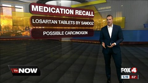 Blood pressure drug recall Sandozs losartan potassium hydrochlorothiazide