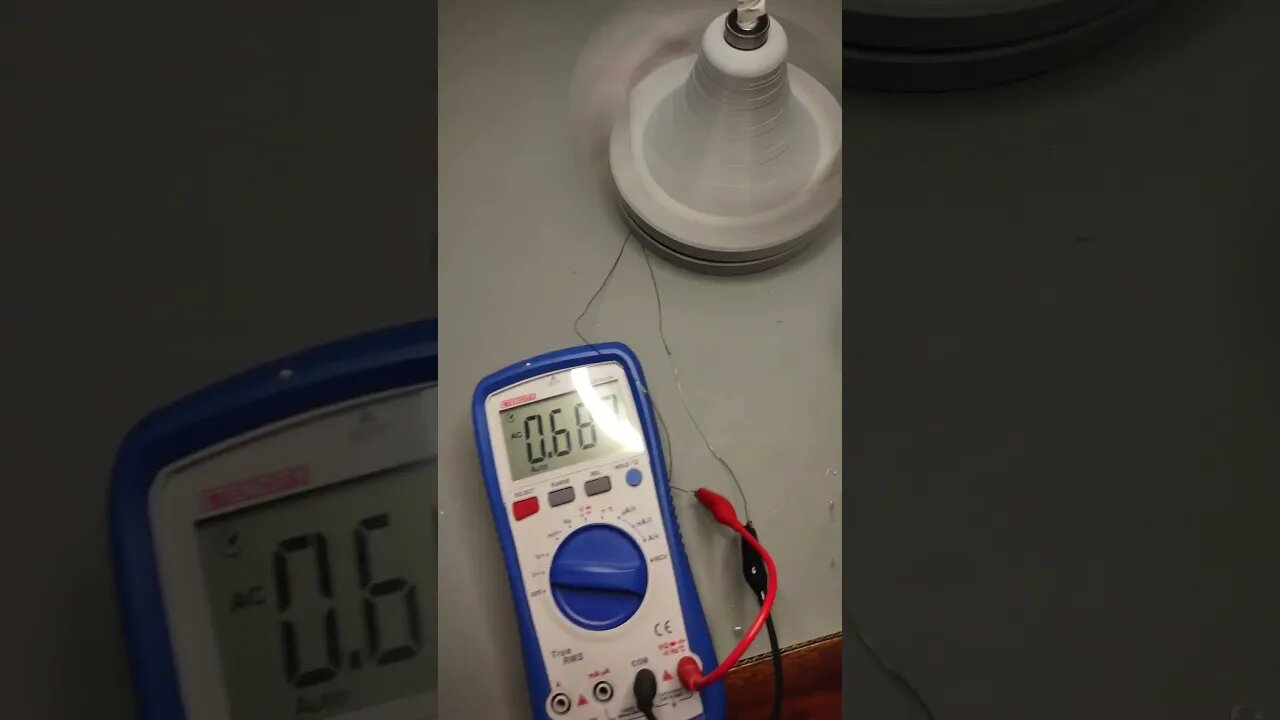 Darwin Wind Collector Serpentine Generator Test [100 turn coil]