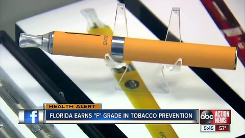 Florida receives an "F" grade from American Lung Association