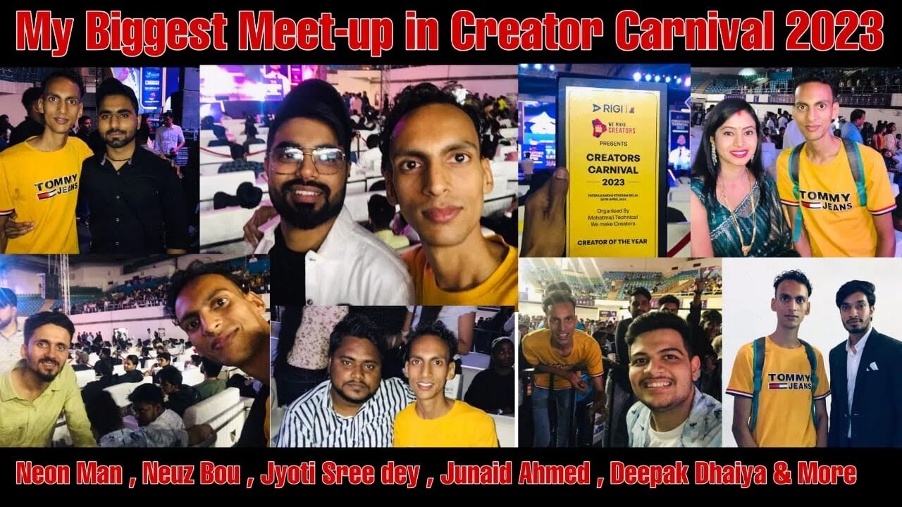 World’s Biggest Creator Event 2023 @MahatmajiTechnical @WeMakeCreators