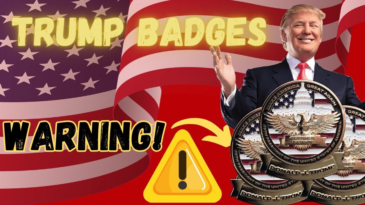 TRUMP BADGE ⛔ RED ALERT⛔ DONALD TRUMP BADGE ⚠️TRUMP BADGE REVIEW ⚠️ BUY TRUMP BADGE