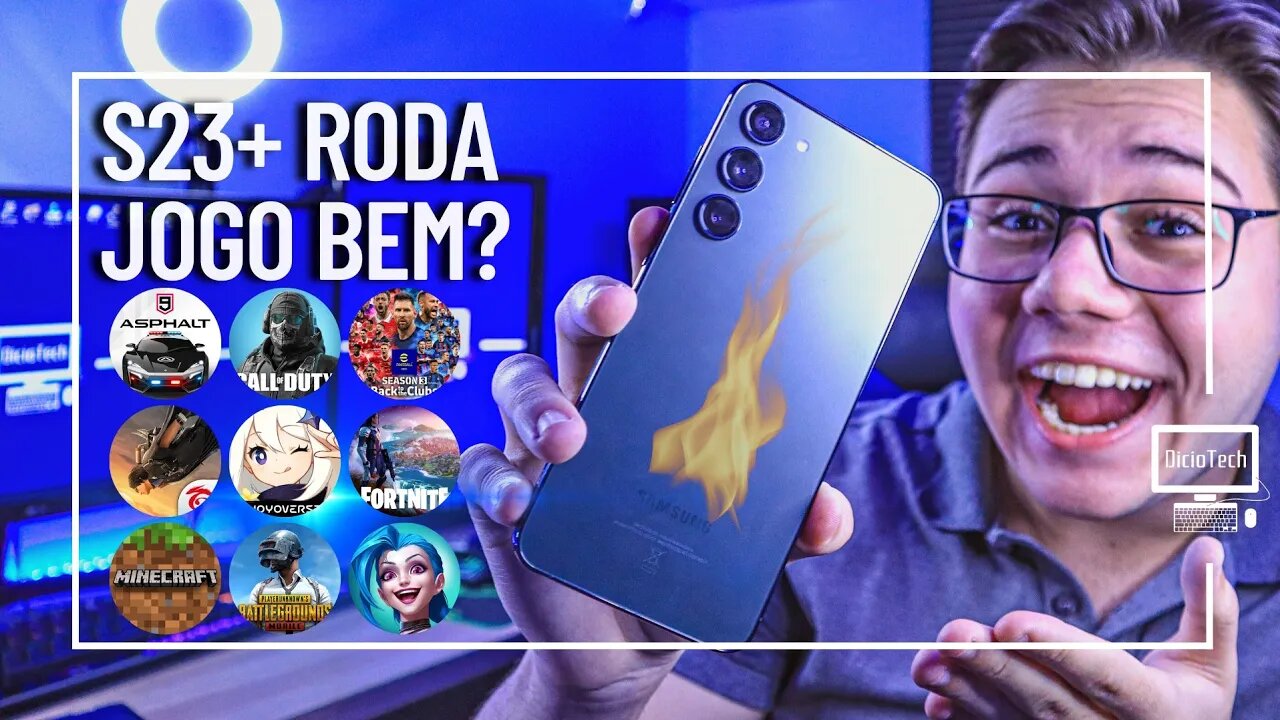 GALAXY S23+ RODA JOGO BEM? FRITOU NOS JOGOS PESADOS?🔥 | Teste de Desempenho em 10 Jogos