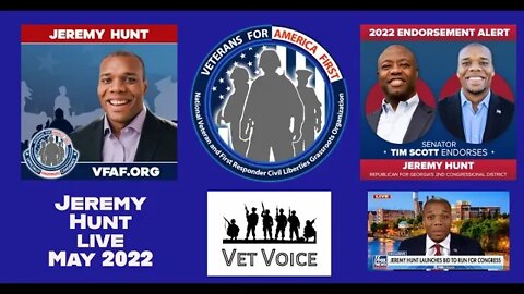 Veterans For America First endorsed candidate Jeremy C. Hunt - GA congressional candidate- Live 5/22