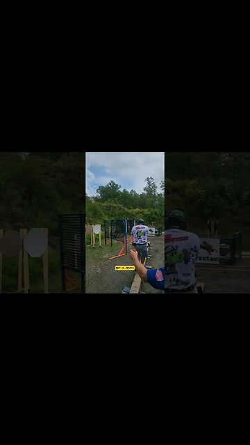 Stage 2 🦿😳🧓🧢Area 8 #uspsa Match Ontelaunee nick #open #unloadshowclear #shorts