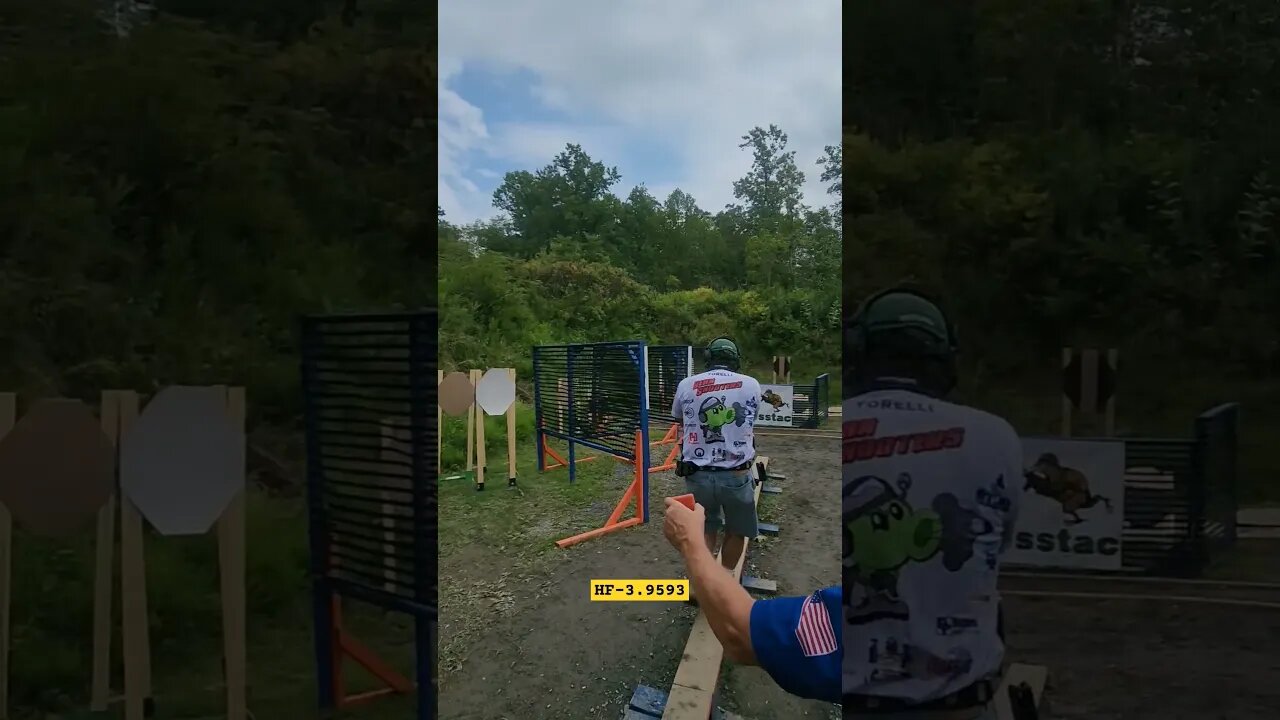 Stage 2 🦿😳🧓🧢Area 8 #uspsa Match Ontelaunee nick #open #unloadshowclear #shorts