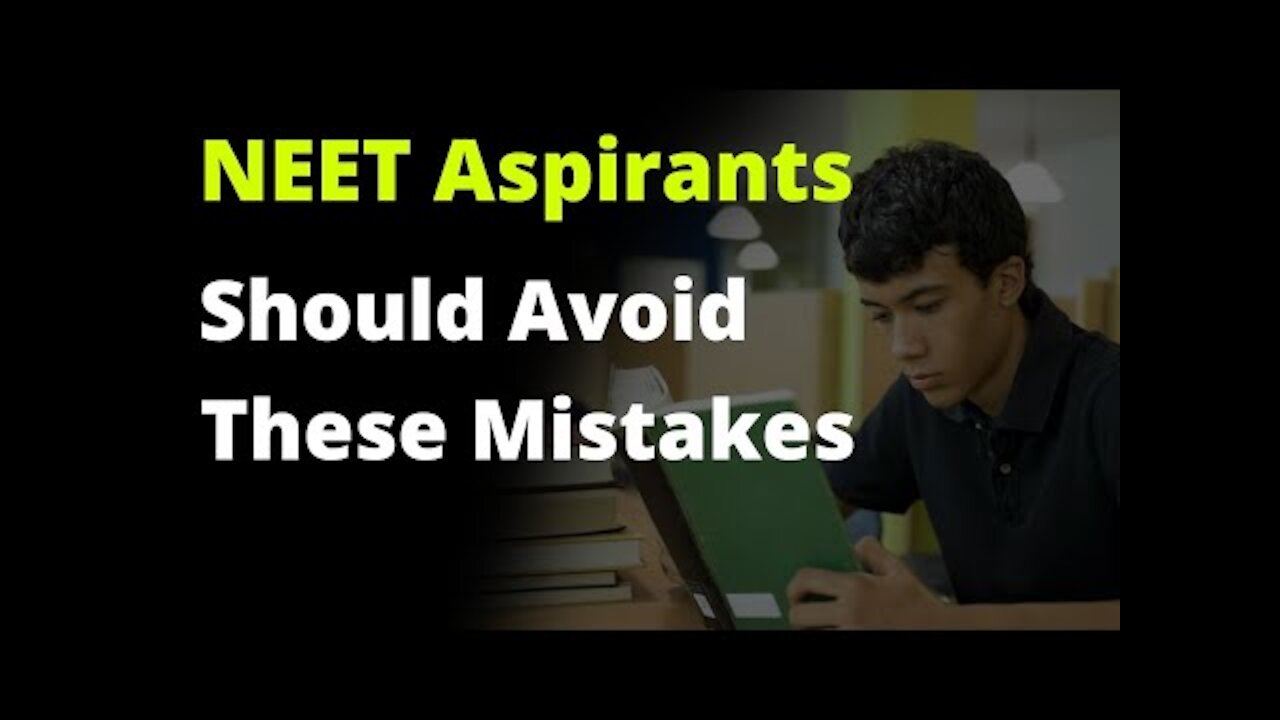 NEET Aspirants should Avoid These Mistakes 🚫 #shorts