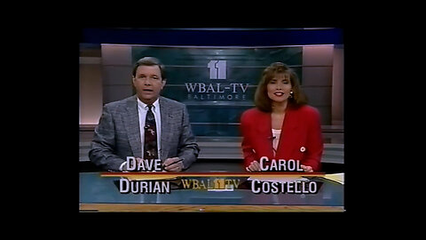 April 21, 1993 - Beginning of WBAL Late News with Dave Durian & Carol Costello