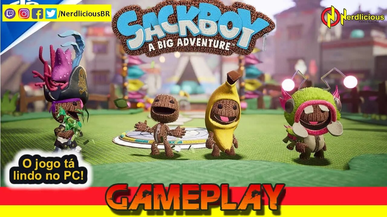 🎮 GAMEPLAY! Analisamos o SACKBOY: UMA GRANDE AVENTURA para PC! Confira nossa Gameplay!