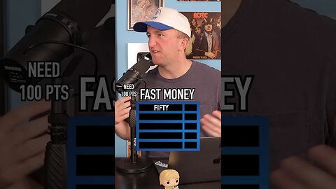 FAST MONEY!! Needs 100 Points! Did He Get It?! #shorts #fastmoney #familyfeud #game #survey