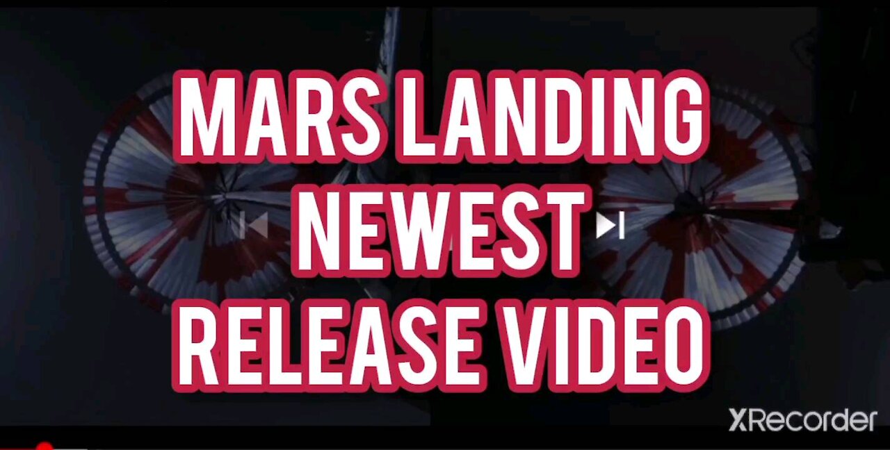 NEWEST VIDEO FROM ROVER LANDING ON MARS