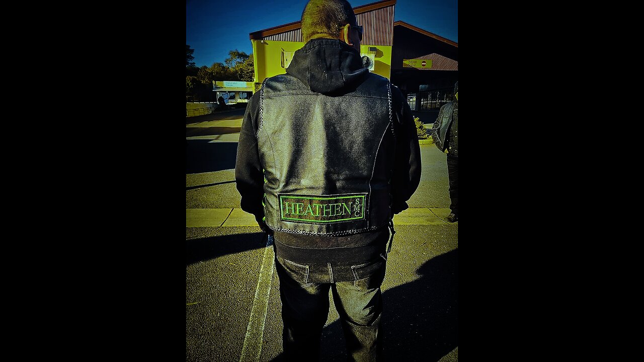 Living the biker life with my family 😎 Heathen Brotherhood SMC Barossa Chapter 💚⚔️⚔️💚