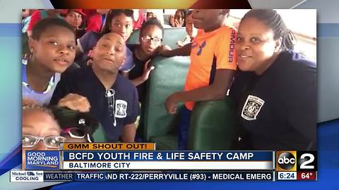 Good morning from the BCFD Youth Fire & Life Safety Camp