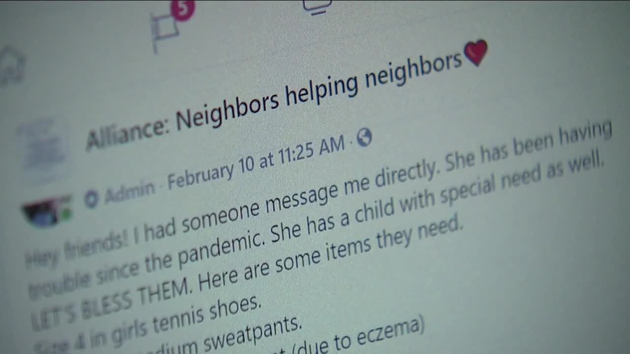 Neighbors helping neighbors: Alliance woman starts Facebook group to help people in need