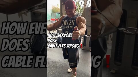 "STOP WASTING YOUR TIME! The right way to do CABLE FLYS for Maximum Chest Gains #chestworkout #gym