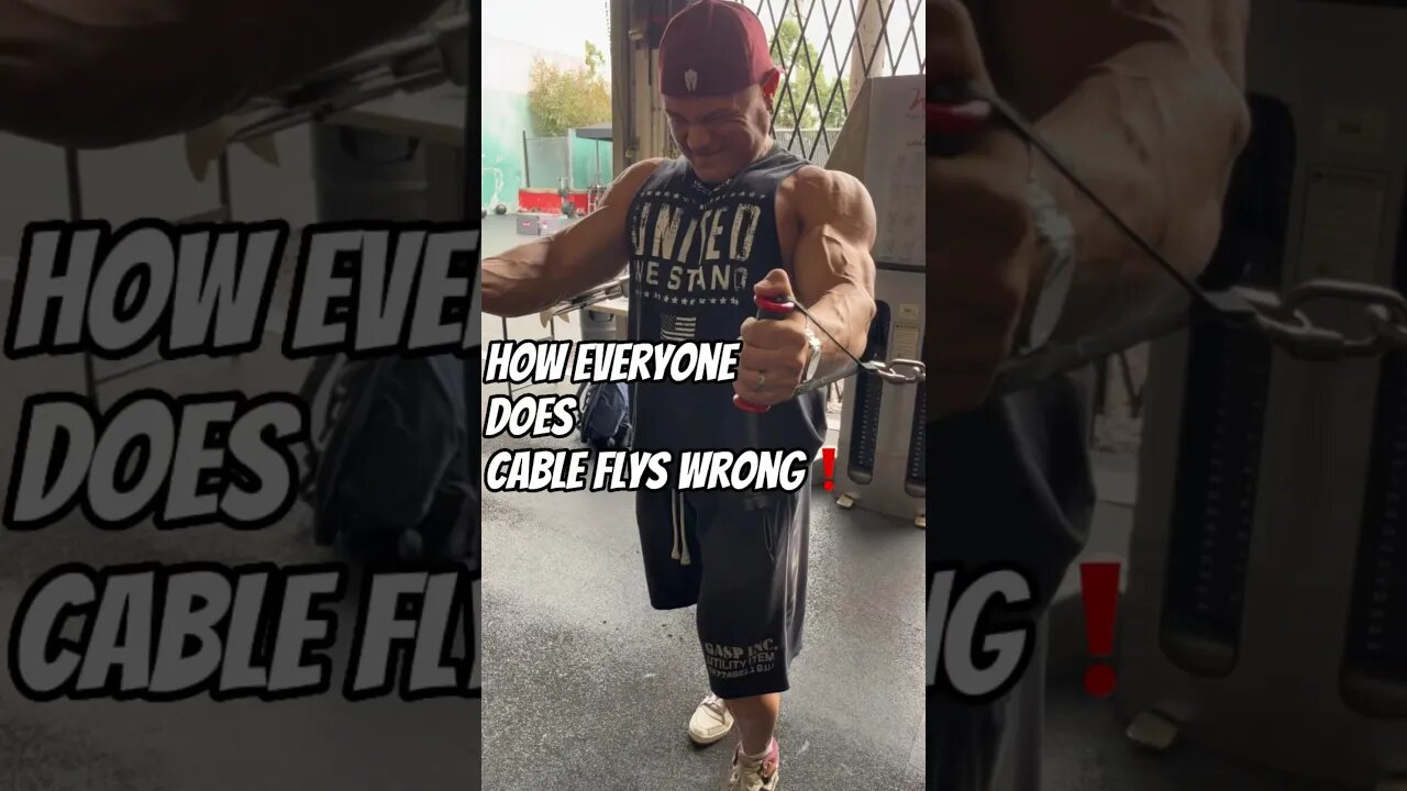 "STOP WASTING YOUR TIME! The right way to do CABLE FLYS for Maximum Chest Gains #chestworkout #gym