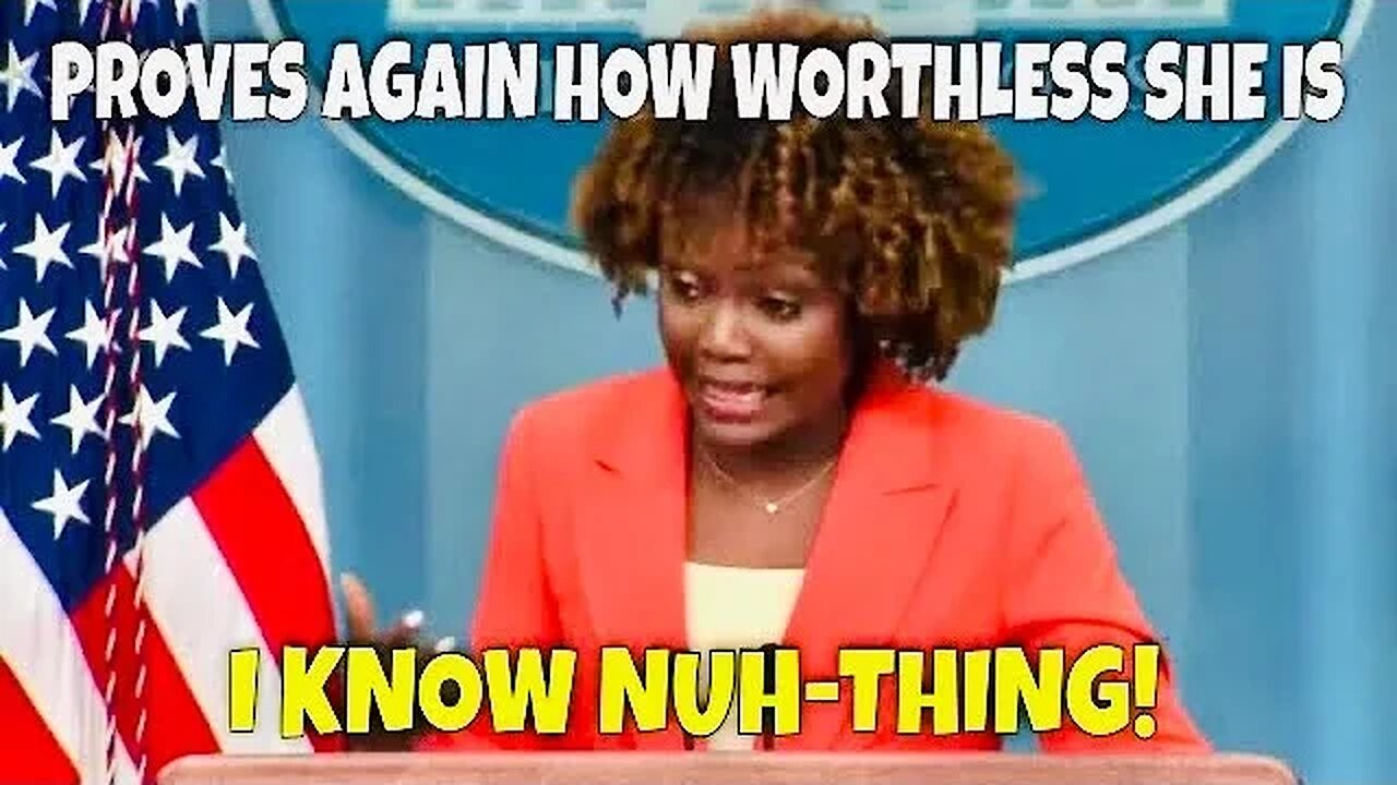 Karine Pulls a Sgt Schultz, "KNOWS NUH-THING!" when asked if Biden plans to go to East Palestine, OH