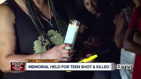 Candlelight memorial held for Canyon Springs High School student killed near campus