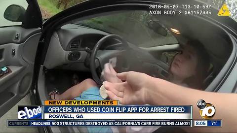 Officers who used coin flip app for arrest fired