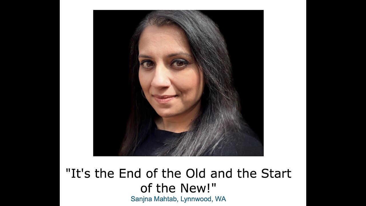 Sanjna Mahtab/ "It's the End of the Old and the Start of the New!"