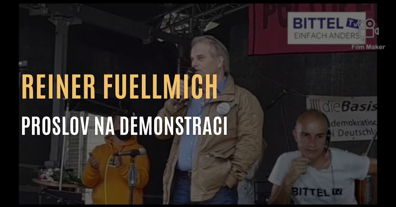 Proslov právníka Reinera Fuellmicha na demonstraci o podvodné pandemii - jak to vše začalo