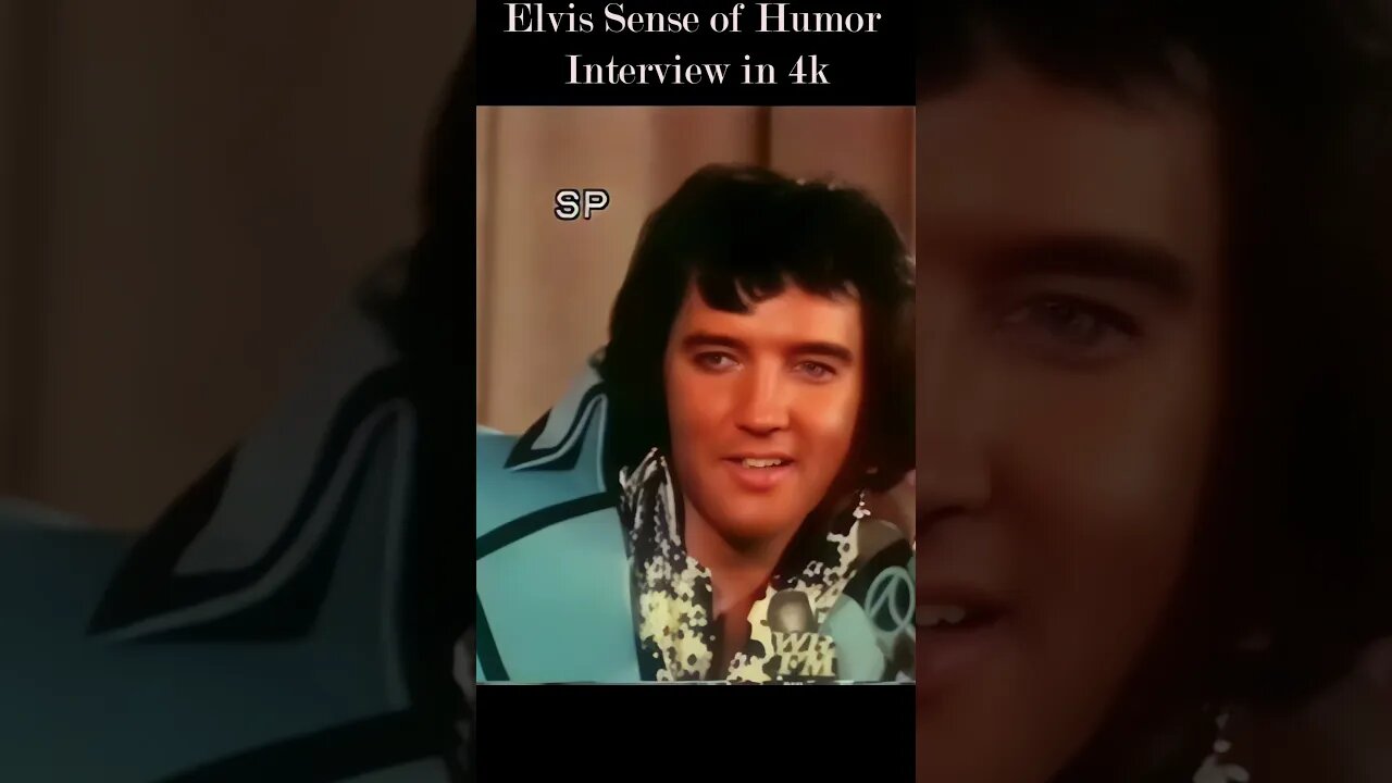 Elvis's Unbelievable Sense of Humor Revealed in Rare 1970's Interview 4K