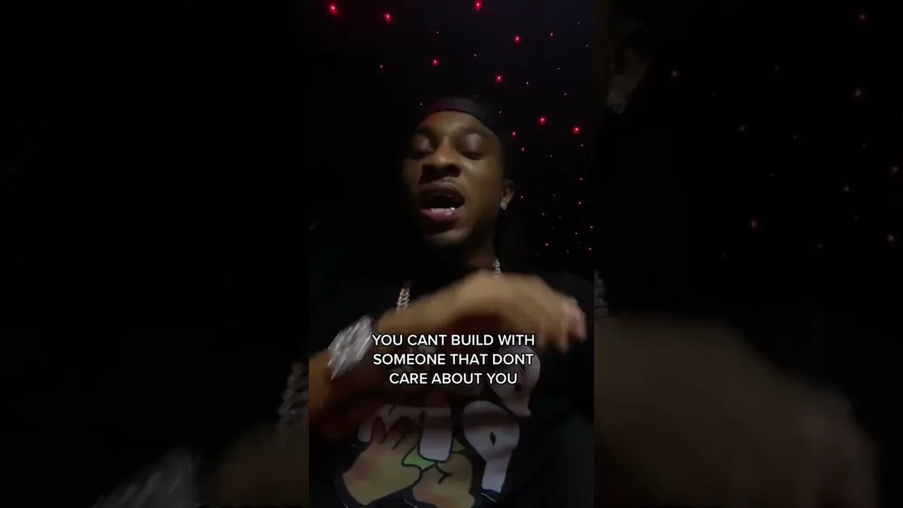 You can’t build with someone that don’t care about you