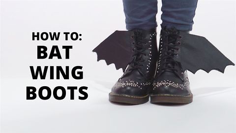 How To Halloween: Bat Wing Boots