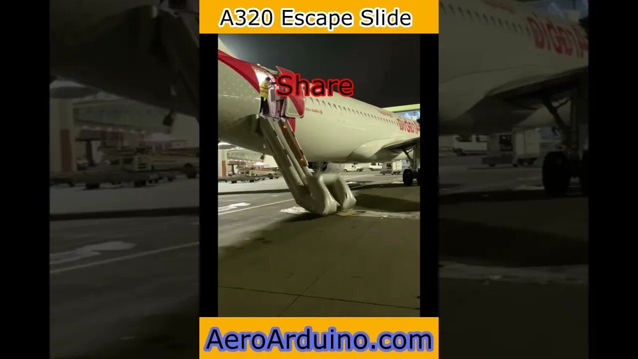 A320 Emergency Escape Slide #Aviaition #Flying #AeroArduino