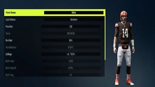 How To Create Otto Graham Madden 23