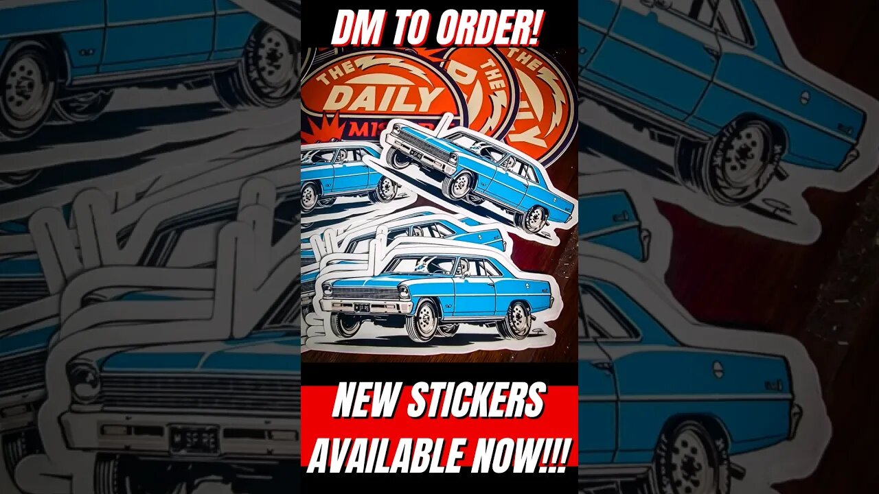 New stickers!!! who wants a killer nova sticker!!! #67nova #nova #chevyii #chevynova