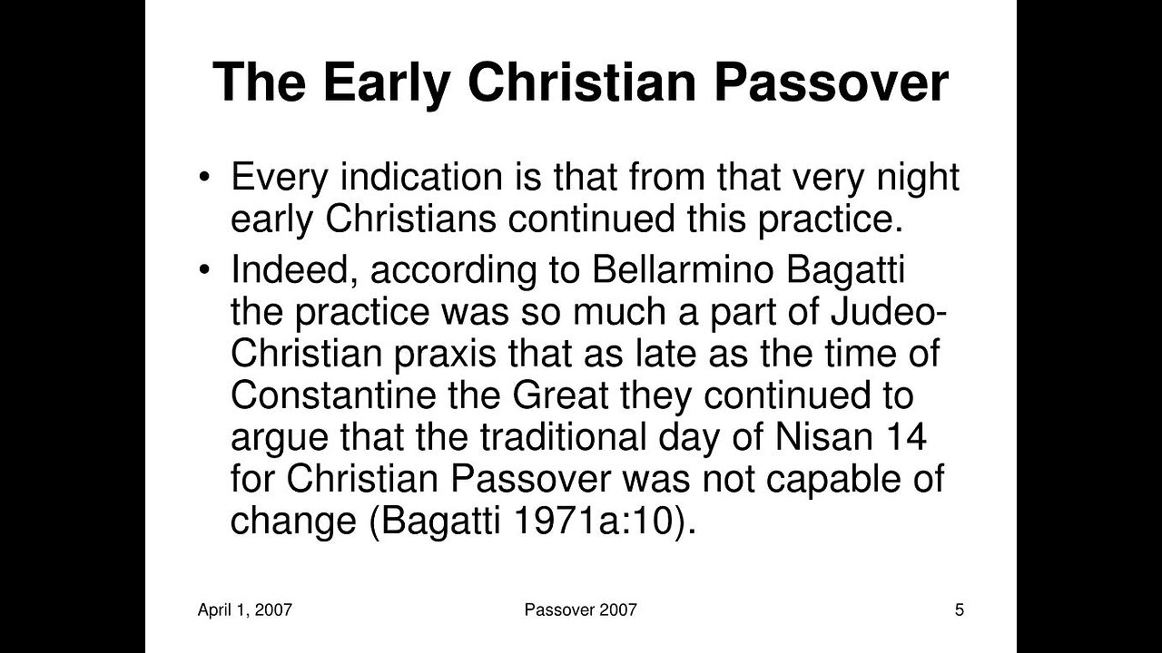 Sabbath and Passover discussion - NO PROOF it was Changed or Done Away with