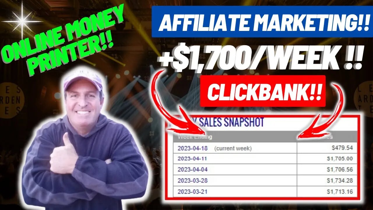 Affiliate Marketing Make Money Online Printer | $1,700 Per Week Using CLICKBANK
