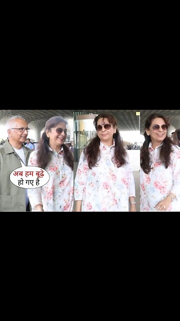 Juhi Chawla Surprise Entry at Airport with Husband is Leaving For Watch KKR Match