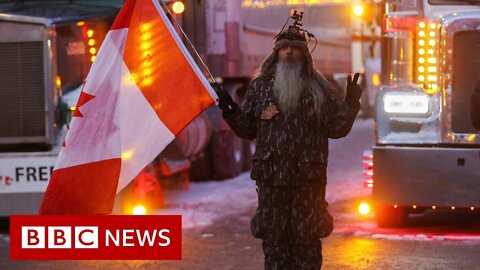 Canada trucker protests prompt state of emergency - BBC News